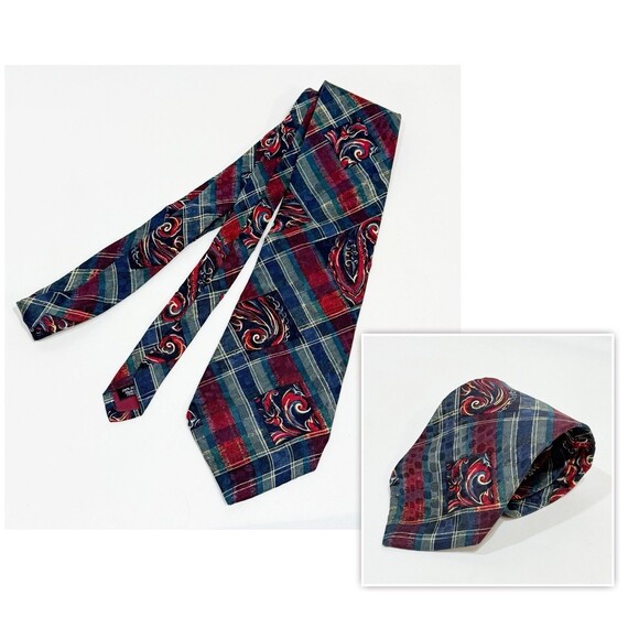 Alta Moda Montebello 100% Silk Men's Necktie Made in Italy Multicolor - Picture 2 of 15